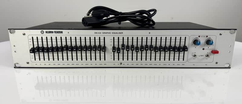 Klark Teknik DN-332 Graphic Equalizer with Power Cord image 1