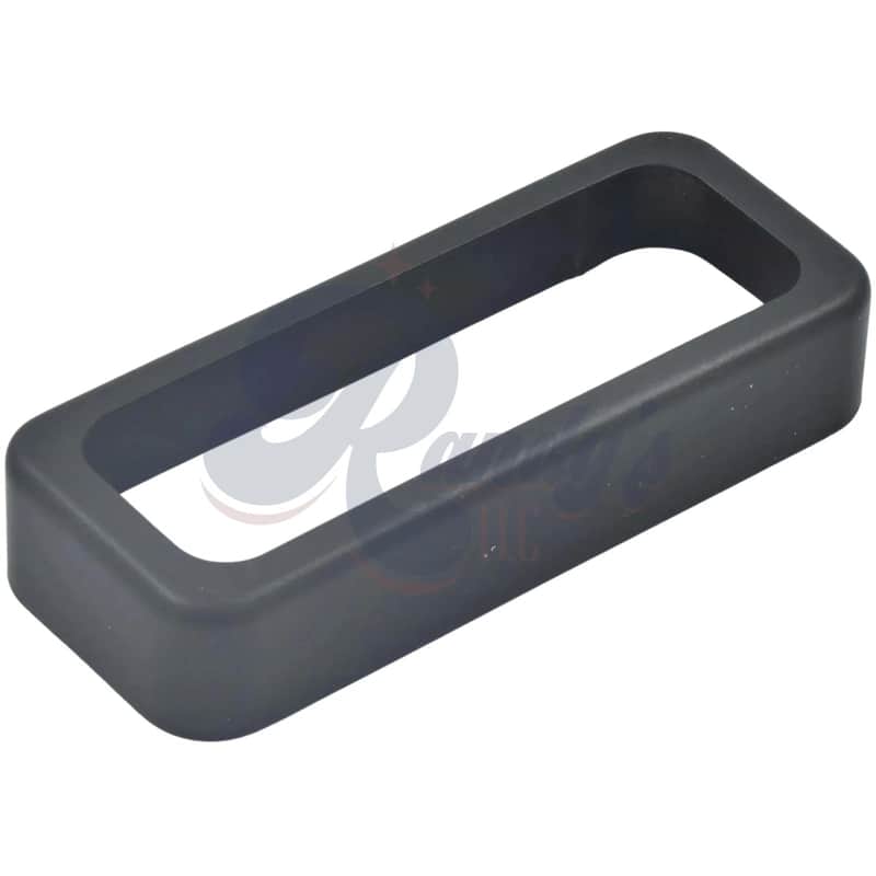 Advanced Plating 1892SBPC P-90 Soapbar Pickup Cover (Open) - Fits Gibson®-Solar Black Powder Coat image 1