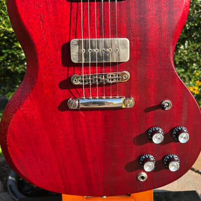 Gibson SG Special, Mississippi Queen P90s and rare block inlay Rosewood Fretboard and super rare factory block Fretboard inserts. herry image 2