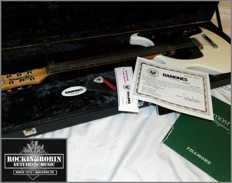 Mosrite Johnny Ramone Signature Fillmore Japan 1996 White w
