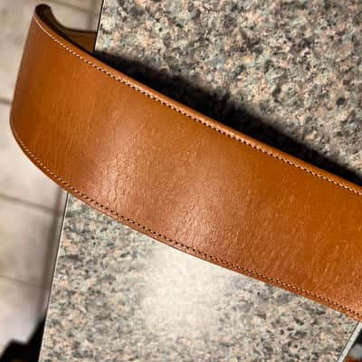 vintage 1960s Vox Python guitar strap brown with case image 13
