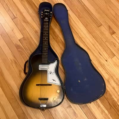 1962 Harmony Stratotone H45 “Mars” – Excellent Original Condition – Original Blue-Lined Case Bild 20