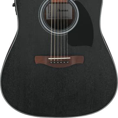 Ibanez PF54CE Acoustic-electric Guitar - Open-pore Weathered Black image 1