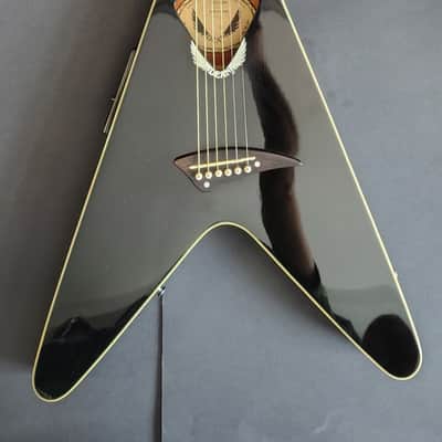 Dean Vcoustic Flying V Black 2008 image 5