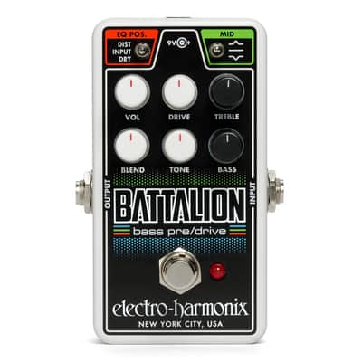 Electro Harmonix Nano Battalion Bass Preamp & Overdrive Pedal image 1