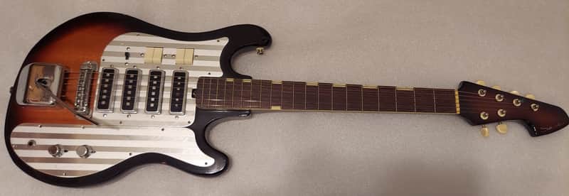 Vintage 1960's  Silvertone 4 Pickups Guitar image 1