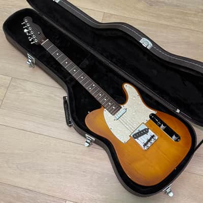 Heavily upgraded Fender American Performer Telecaster with all Rosewood Neck - Honeyburst image 2