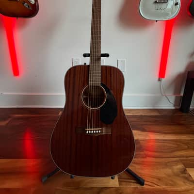 Fender Classic Design Series CD-60S All-Mahogany Dreadnought Acoustic Guitar Natural