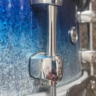 Sakae Beech 5.5"x 14" Snare Blue Sparkle Fade image 6