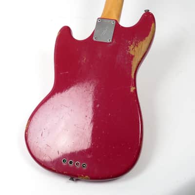 1966 Fender Mustang Bass - Dakota Red - Early First Run First Year Example! image 7