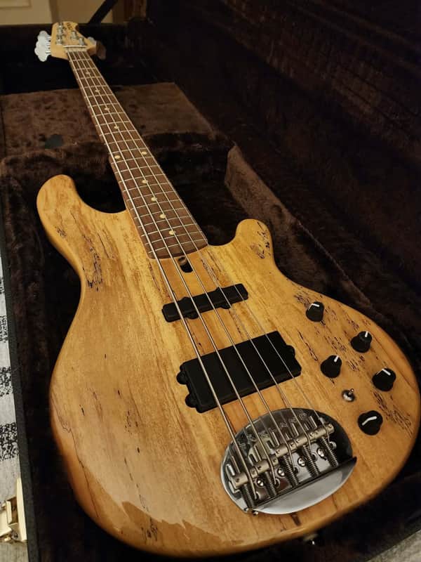 Lakland 55-02 Deluxe 5 String Late 2010s - Natural Spalted Maple image 1