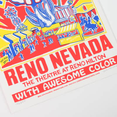 4th of July Reno w/ Awesome Color - 14.25" x 19.5" Owned by Sonic Youth image 4
