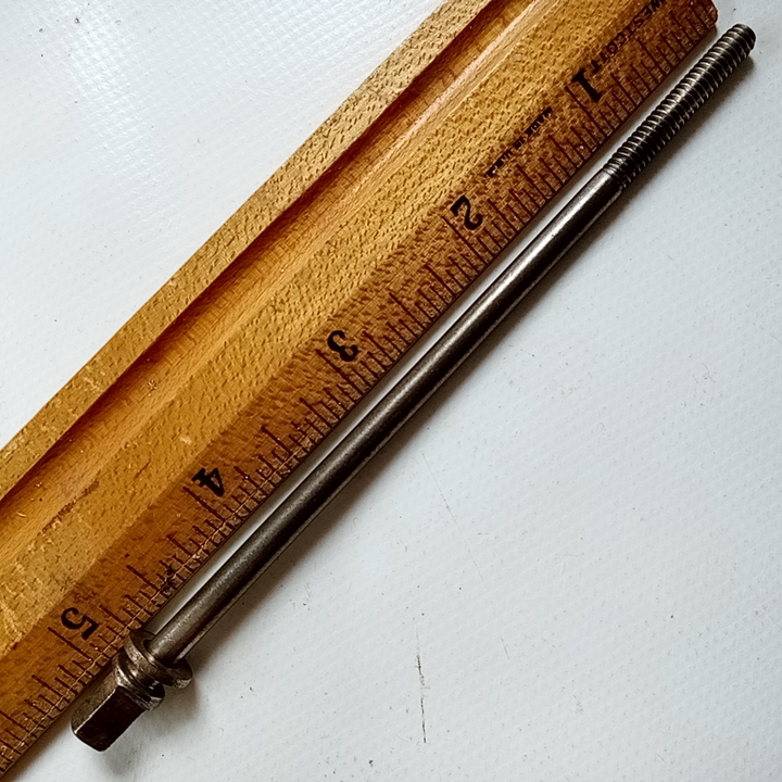 Leedy 1+10-24 Nickel 4 7/8"Tension T-Rod Snare/Tom Drum Vintage 20s Indianapolis — main photograph