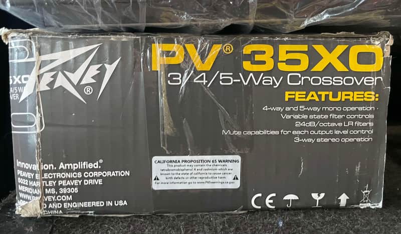 Peavey PV 35XO Dual Channel Crossover 2010s - Silver USED OPEN BOX image 1