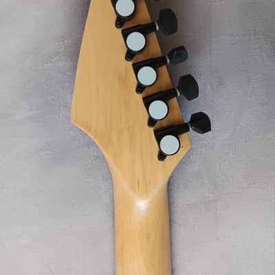 Stratocaster Style Electric Guitar, Custom Black on Black image 7