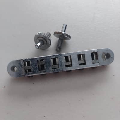 1970's Schaller Les Paul Bridge with Posts (B-313) image 2