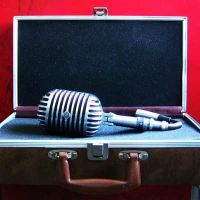 Vintage 1940's Shure 55S Unidyne dynamic cardioid Microphone multi Z w cable & case 55S 55SW 556S 556 image 7
