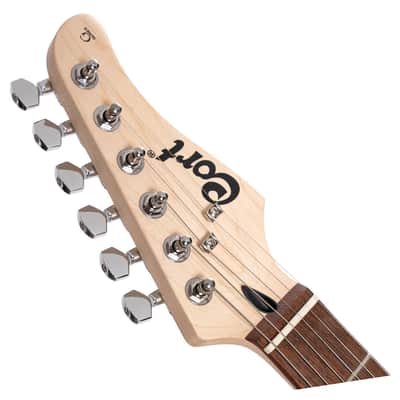 Cort G110 Double Cutaway Electric Guitar - Open Pore Black Cherry image 4