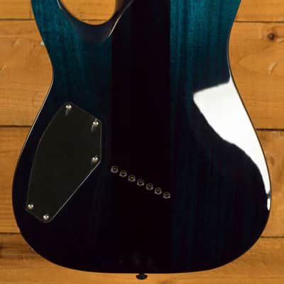 Schecter Reaper-7 Elite MS - Ebony - Deep Ocean Blue - 7-String image 2