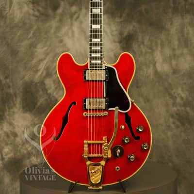 1961 Gibson ES-355 Stereo Varitone Cherry w/ '70's T-top pickups image 2