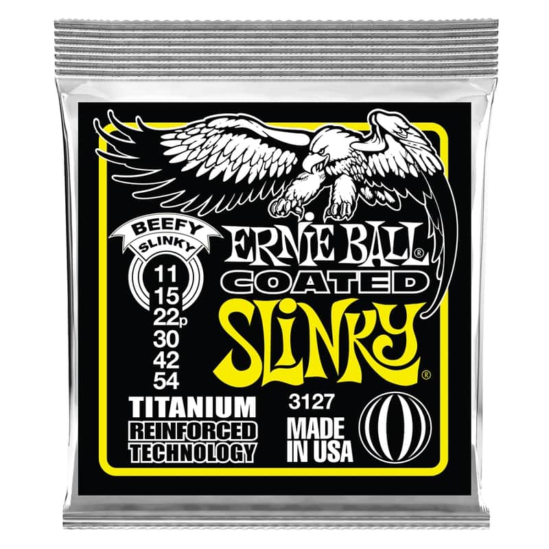 Ernie Ball 3127 RPS Coated Titanium Beefy Slinky 11-54 image 1