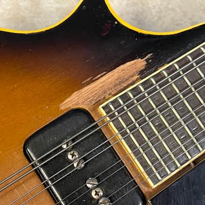 1959 Gibson EM-200 Florentine Electric Mandolin sunburst image 19