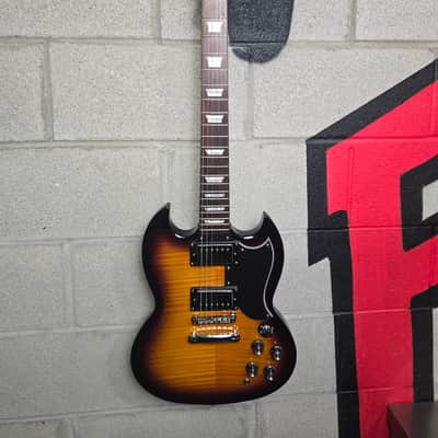 Epiphone G-400 2004 - Flame Top Sunburst image 2