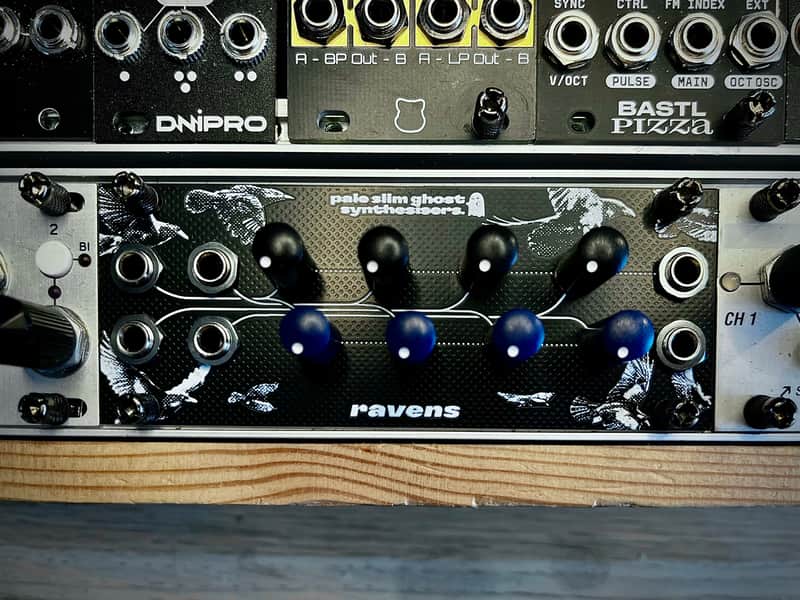 ravens - Eurorack 1U matrix mixer - Black panel / Assembled image 1