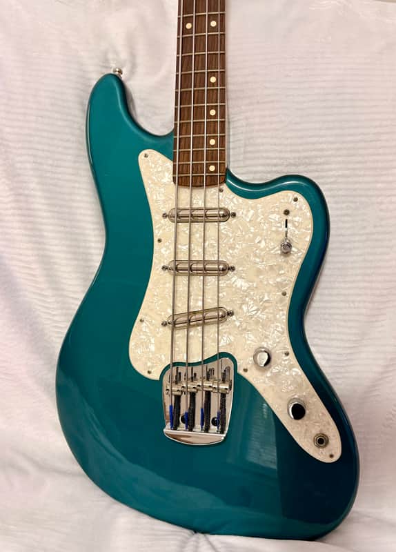 Fender Rascal Bass 2014 Made in Mexico Short Scale Lipstick Pickups Offset Rare image 1