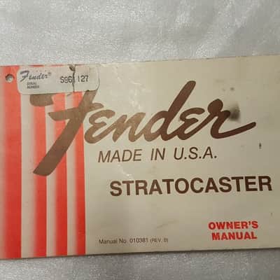 1979 Fender Stratocaster Guitar Hang Tag image 1
