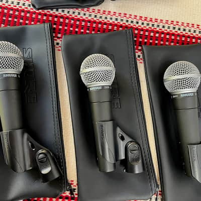 Lot of 5 Shure SM58 & SM57 microphones authentic MINT image 8