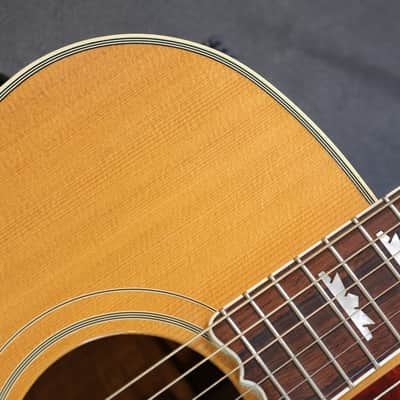 2000 Gibson Custom Shop J-200 Koa Jumbo Acoustic Guitar Natural + OHSC image 3