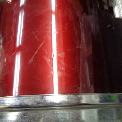 Generic 13" Tom Drum Shell Wine Red image 5