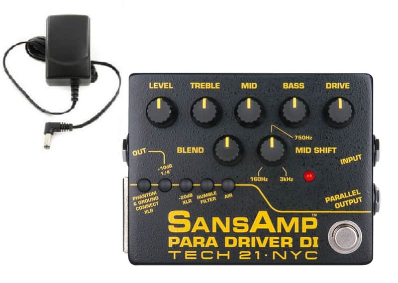 Tech 21 Sansamp Para Driver DI Preamp Pedal V2 100% Analog Circuitry ( POWER SUPPLY ADAPTER ) image 1