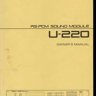 Roland U-220 Manual