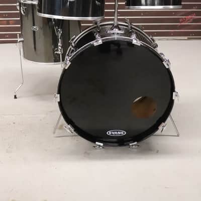 Slingerland 4pc Concert Tom Drum Kit Set Black Chrome Over Maple Vintage 1970's image 1