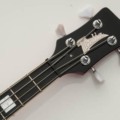 Italia Torino Bass Red Metal Flake,  Semi-Hollow,  made in Korea image 5