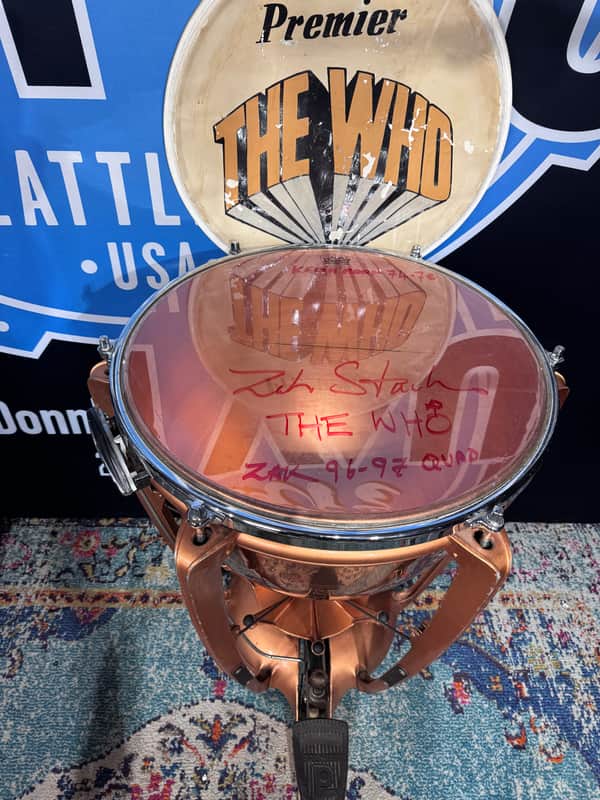 Keith Moon and Zak Starkey's, THE WHO 1970s Premier 23" Professional Copper Timpani. SIGNED! image 1