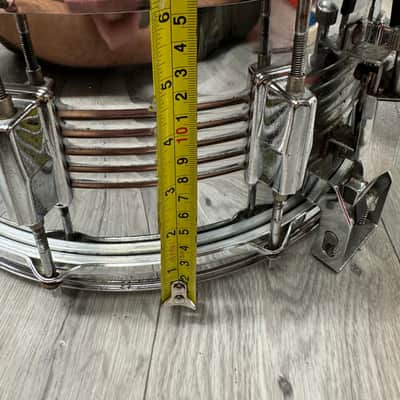 Vintage Pearl 14” x 6.5” Snare Drum / 10-Lug / Steel Shell #OF28 image 11