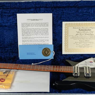 1990 Rickenbacker 355/12JL Limited Edition #670 John Lennon 12-String Jetglo W/OHSC image 9