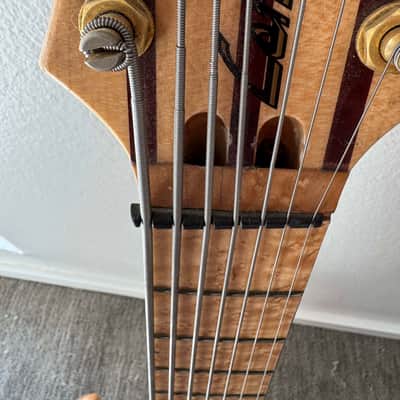 Conklin custom 7 string bass 1998 with Bartolini pickups and piezo bridge image 9