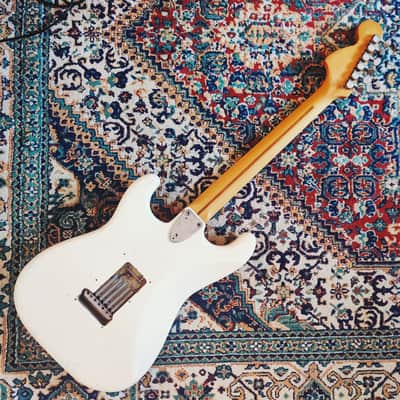 Squier By Fender Stratocaster Japan Vintage 1983 SQ Vintage White '70 Reissue image 6