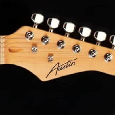Austin AST100CR Classic Double Cutaway Electric Guitar – Cream – Brand New image 9