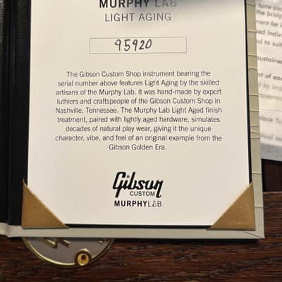 Gibson 1959 Les Paul Dealer Select Murphy Lab light Aged 2025 - Kindred Burst 7lbs 15.9oz image 15