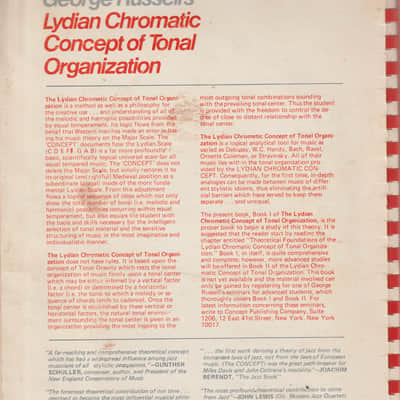 Lydian Chromatic Concept  of Tonal Organization for Improvising book 1959 - Soft Cover image 2