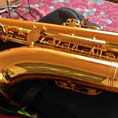 TaiShan Winds Model 7000 Professional Tenor Saxophone Gold-Lacquered Brass image 7