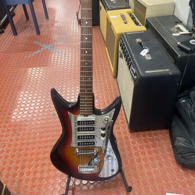 Tiesco (?) ET-460 electric guitar 1960,s - Sunburst image 1