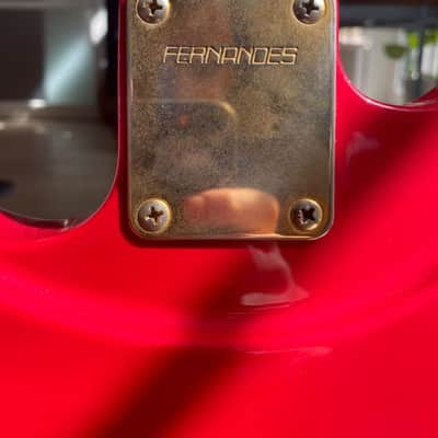Japan made rare Fernandes LA-115KK  L'Arc-en-Ciel Ken Guitar Super Strat HSS 1995 all Red image 12
