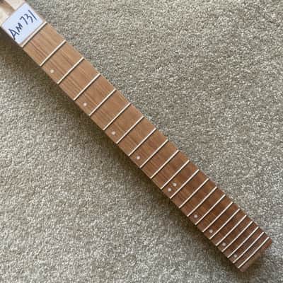 Short Scales Maple Wood DIY Project Guitar Neck, Rosewood 24 Frets Fingerboard image 2