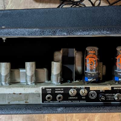 Fender Bassman Amplifier & 2x12" Cabinet, Vintage 1967 Black Face image 8